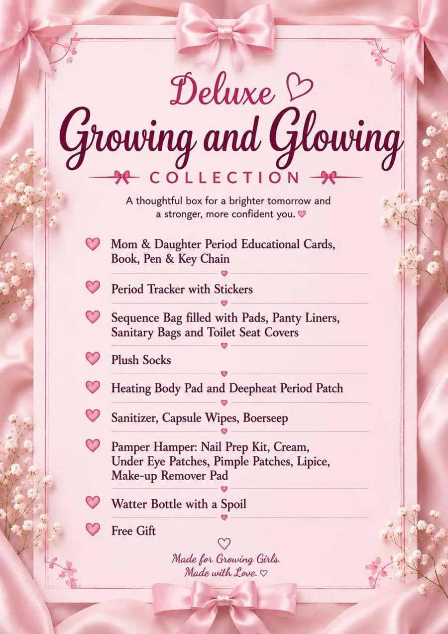 Deluxe Growing and Glowing Collection artwork listing the box contents