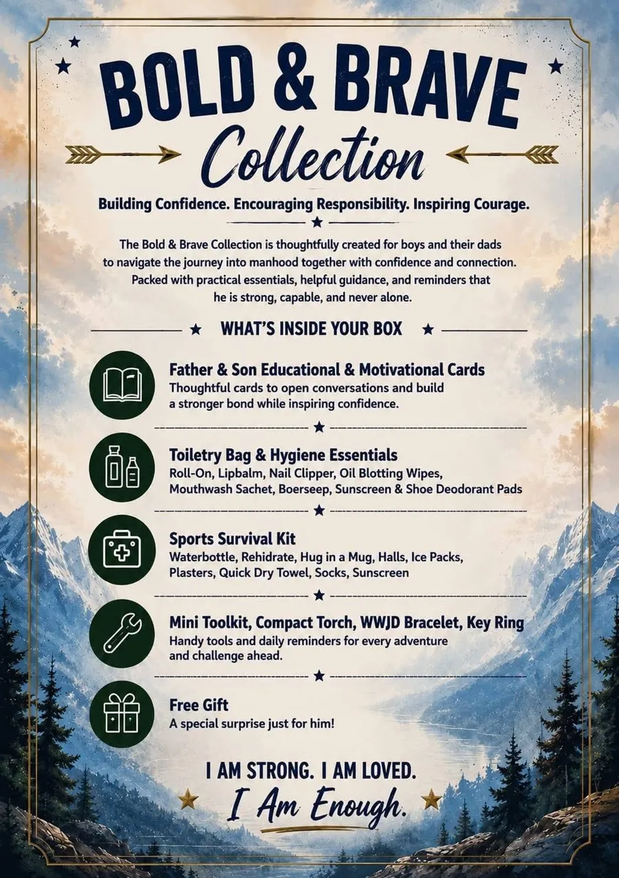 Bold and Brave Collection artwork: what's inside your box